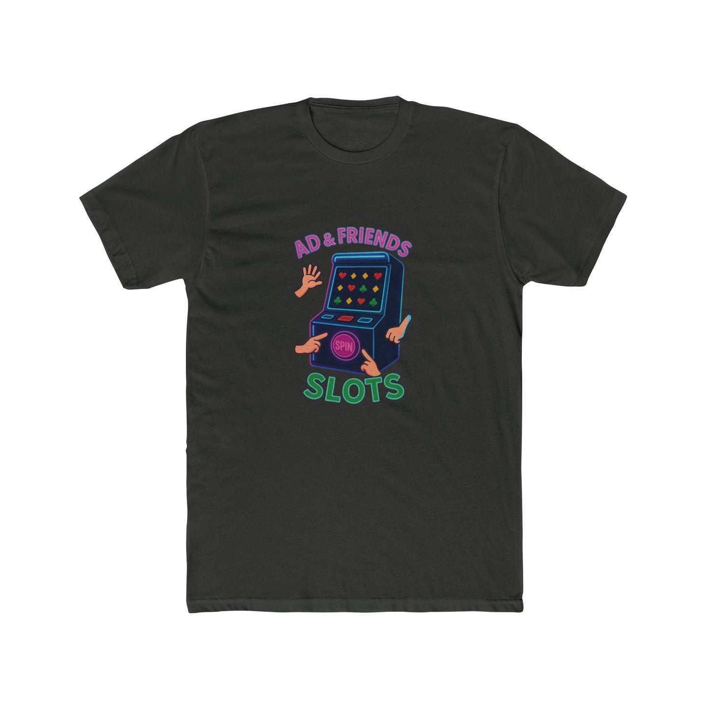 Retro Game Night Unisex Tee, Fun Slot Machine Design, Perfect for Game Lovers, Gifts for Friends, Casual Wear, Birthday Celebrations