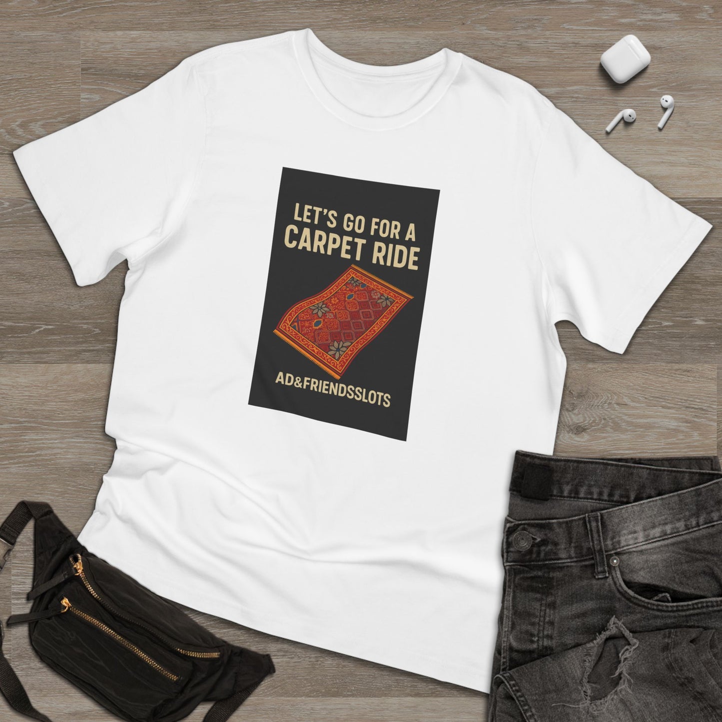 MGM Northfield Carpet Ride at the Casino: Unisex Deluxe T-shirt, Playful Graphic Tee, Fun Gift, Casual Wear, Festival Shirt, Adventure Apparel