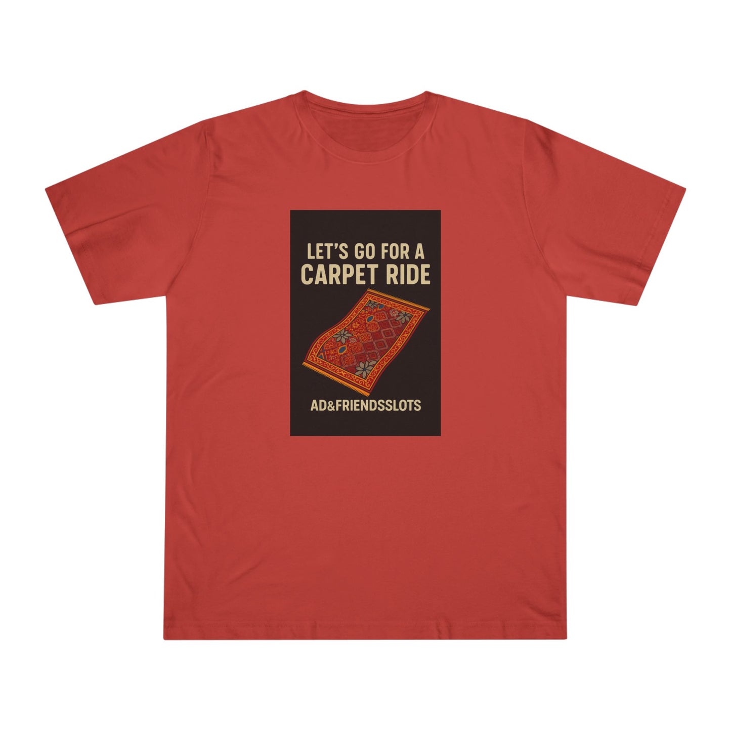 MGM Northfield Carpet Ride at the Casino: Unisex Deluxe T-shirt, Playful Graphic Tee, Fun Gift, Casual Wear, Festival Shirt, Adventure Apparel