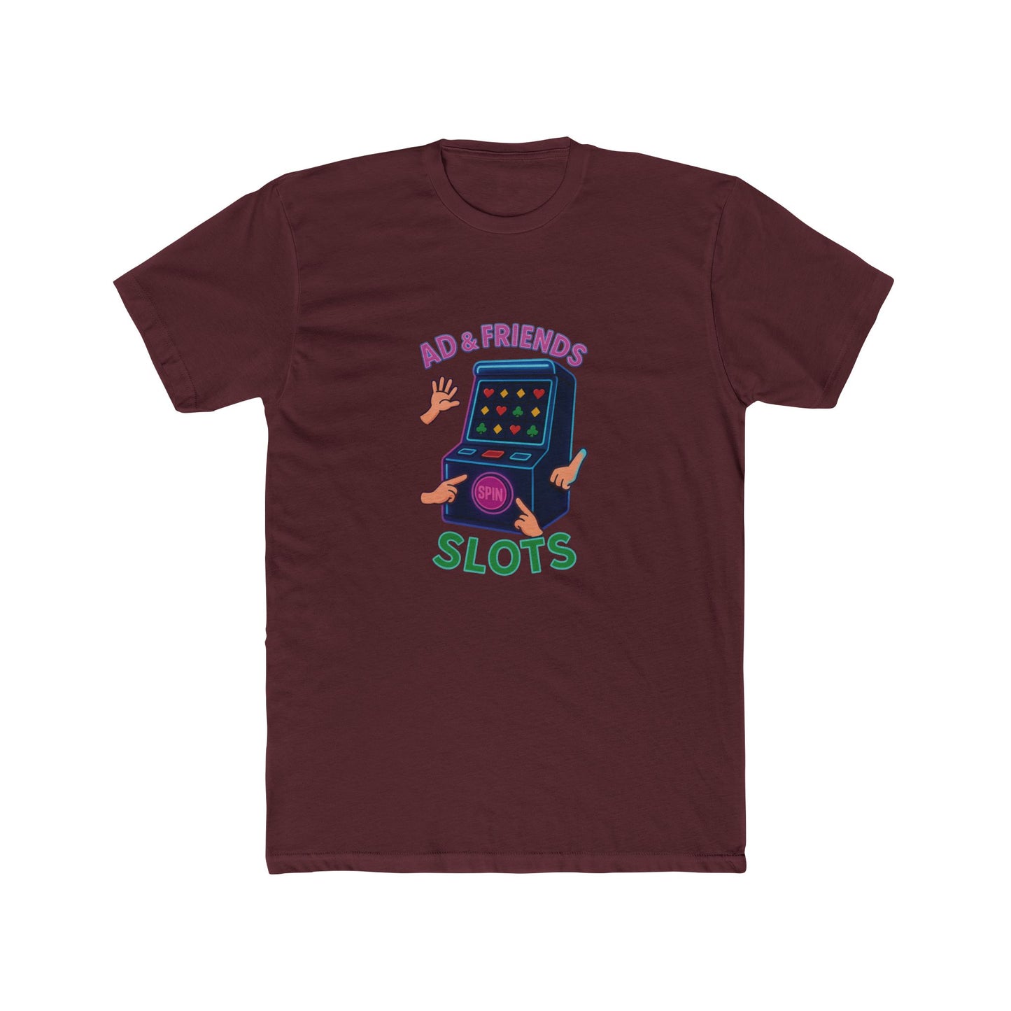 Retro Game Night Unisex Tee, Fun Slot Machine Design, Perfect for Game Lovers, Gifts for Friends, Casual Wear, Birthday Celebrations
