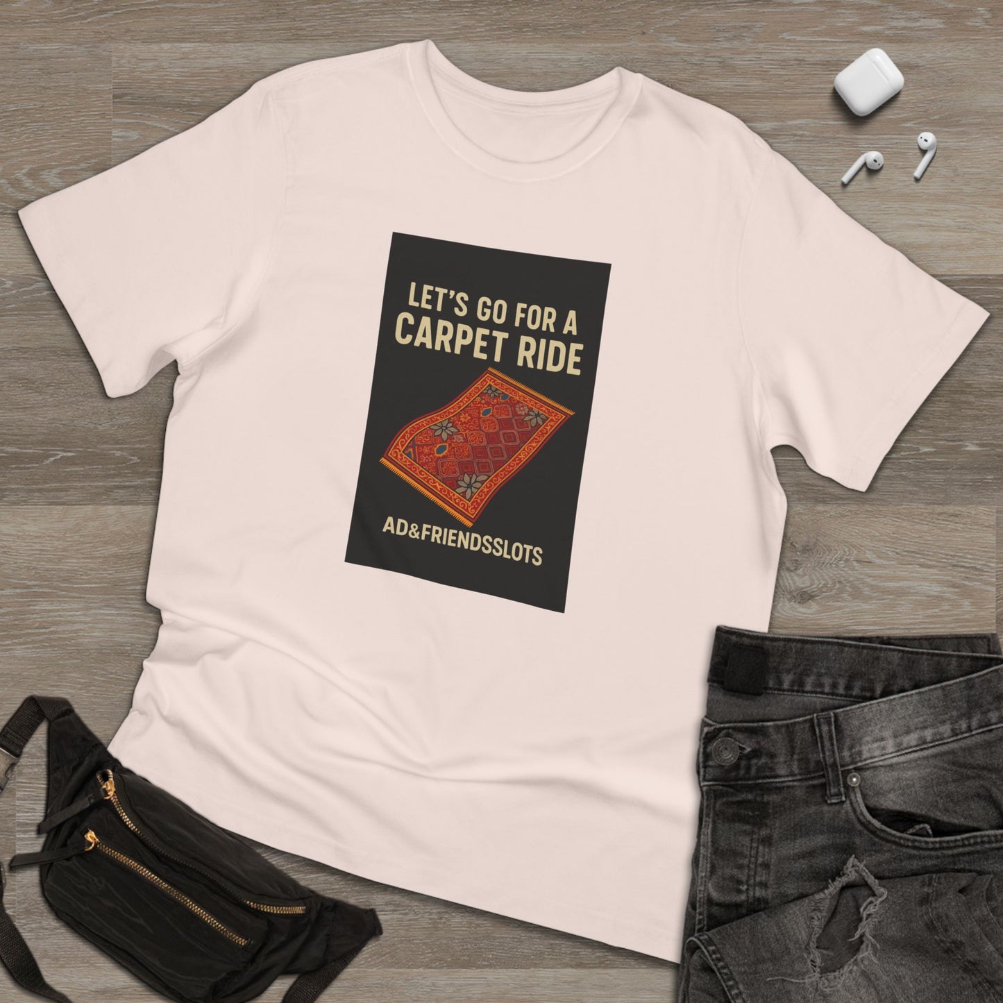 MGM Northfield Carpet Ride at the Casino: Unisex Deluxe T-shirt, Playful Graphic Tee, Fun Gift, Casual Wear, Festival Shirt, Adventure Apparel