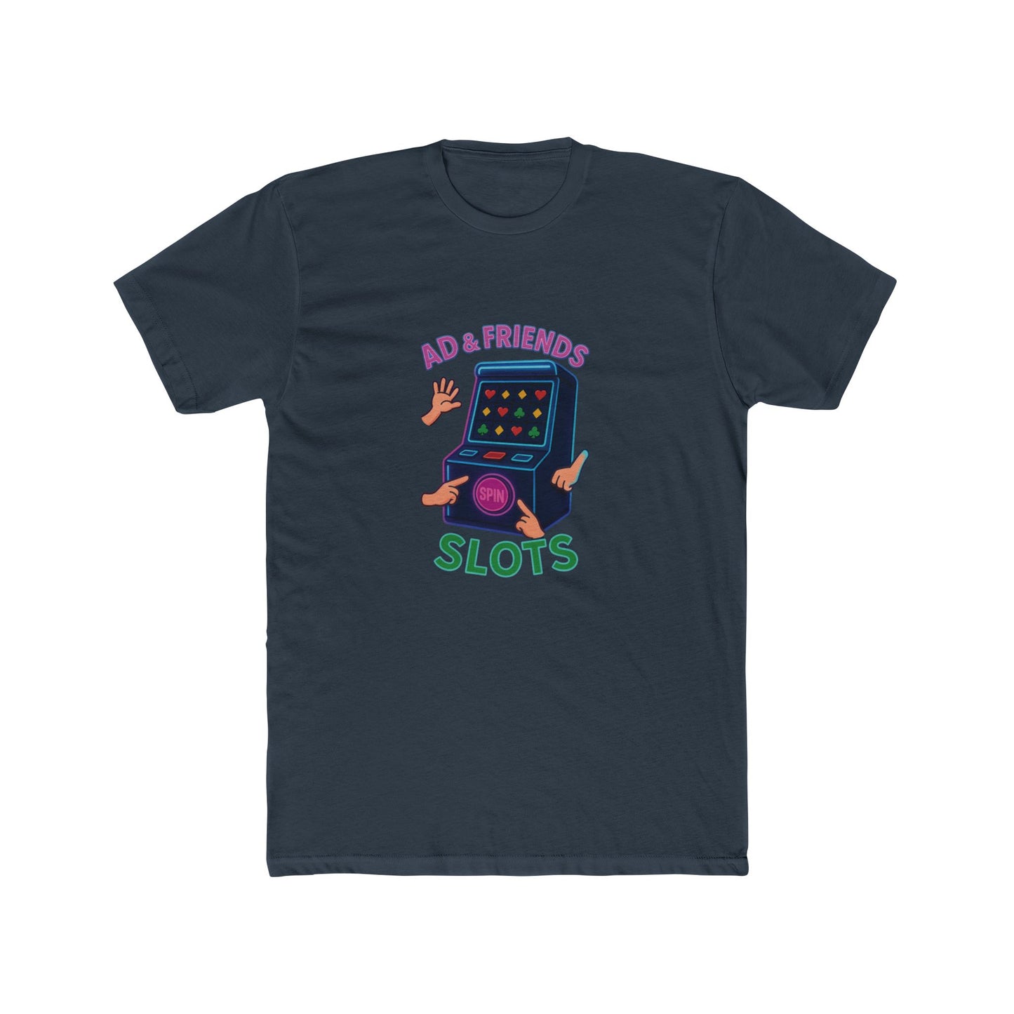 Retro Game Night Unisex Tee, Fun Slot Machine Design, Perfect for Game Lovers, Gifts for Friends, Casual Wear, Birthday Celebrations