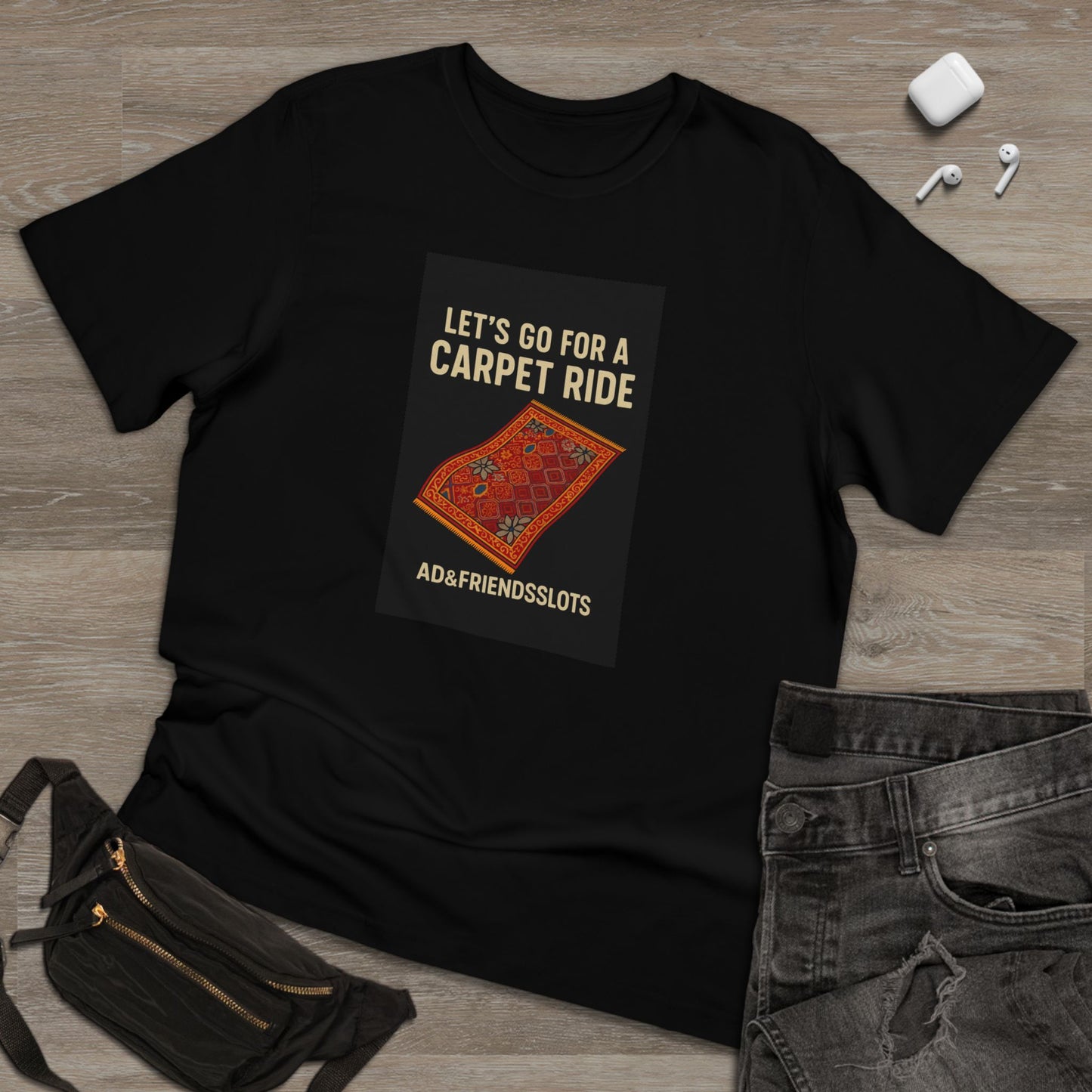 MGM Northfield Carpet Ride at the Casino: Unisex Deluxe T-shirt, Playful Graphic Tee, Fun Gift, Casual Wear, Festival Shirt, Adventure Apparel