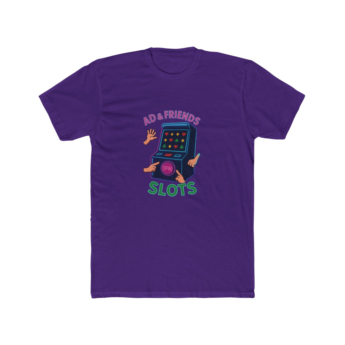 Retro Game Night Unisex Tee, Fun Slot Machine Design, Perfect for Game Lovers, Gifts for Friends, Casual Wear, Birthday Celebrations