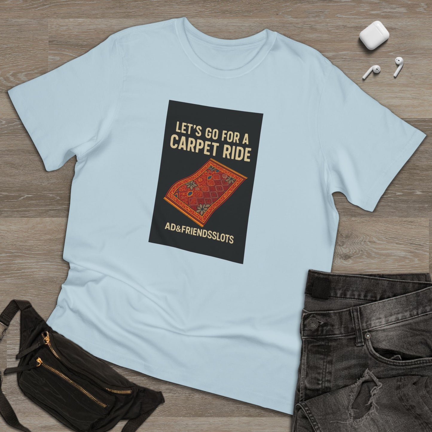 MGM Northfield Carpet Ride at the Casino: Unisex Deluxe T-shirt, Playful Graphic Tee, Fun Gift, Casual Wear, Festival Shirt, Adventure Apparel