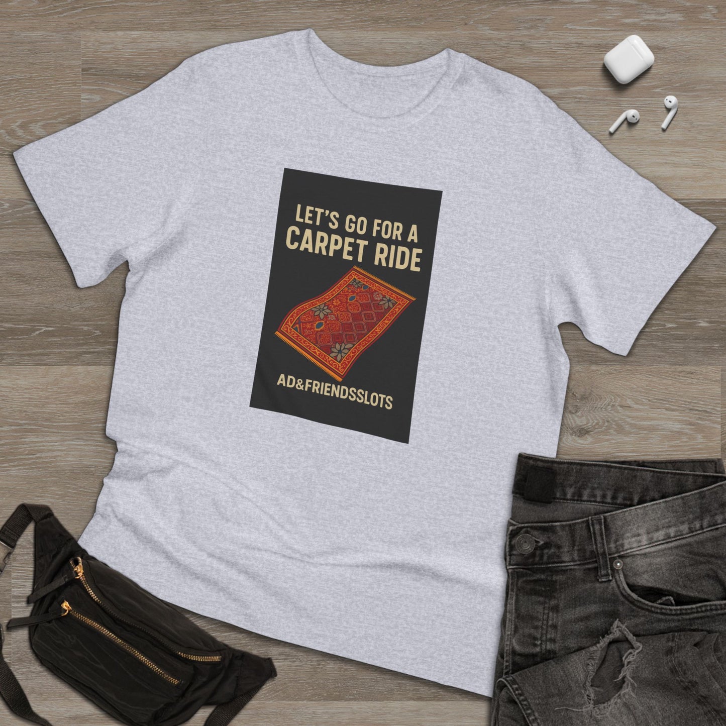 MGM Northfield Carpet Ride at the Casino: Unisex Deluxe T-shirt, Playful Graphic Tee, Fun Gift, Casual Wear, Festival Shirt, Adventure Apparel