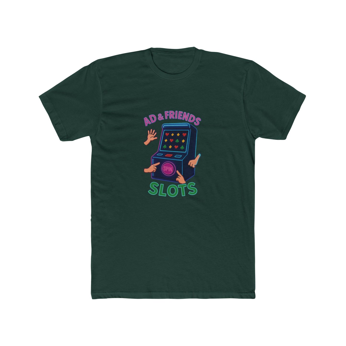 Retro Game Night Unisex Tee, Fun Slot Machine Design, Perfect for Game Lovers, Gifts for Friends, Casual Wear, Birthday Celebrations