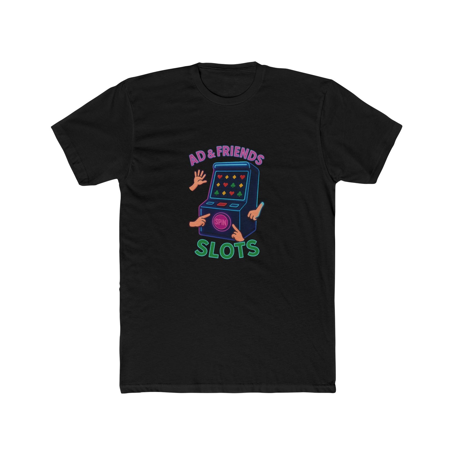 Retro Game Night Unisex Tee, Fun Slot Machine Design, Perfect for Game Lovers, Gifts for Friends, Casual Wear, Birthday Celebrations
