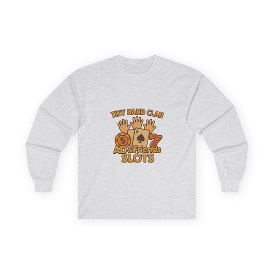 Tiny Hand Clan Unisex Long Sleeve Tee with Fun Design - Perfect for Cool Casual Days, Game/Casino Nights, Gifts, and Cozy Gatherings, Fun Graphic Tee, [...]
