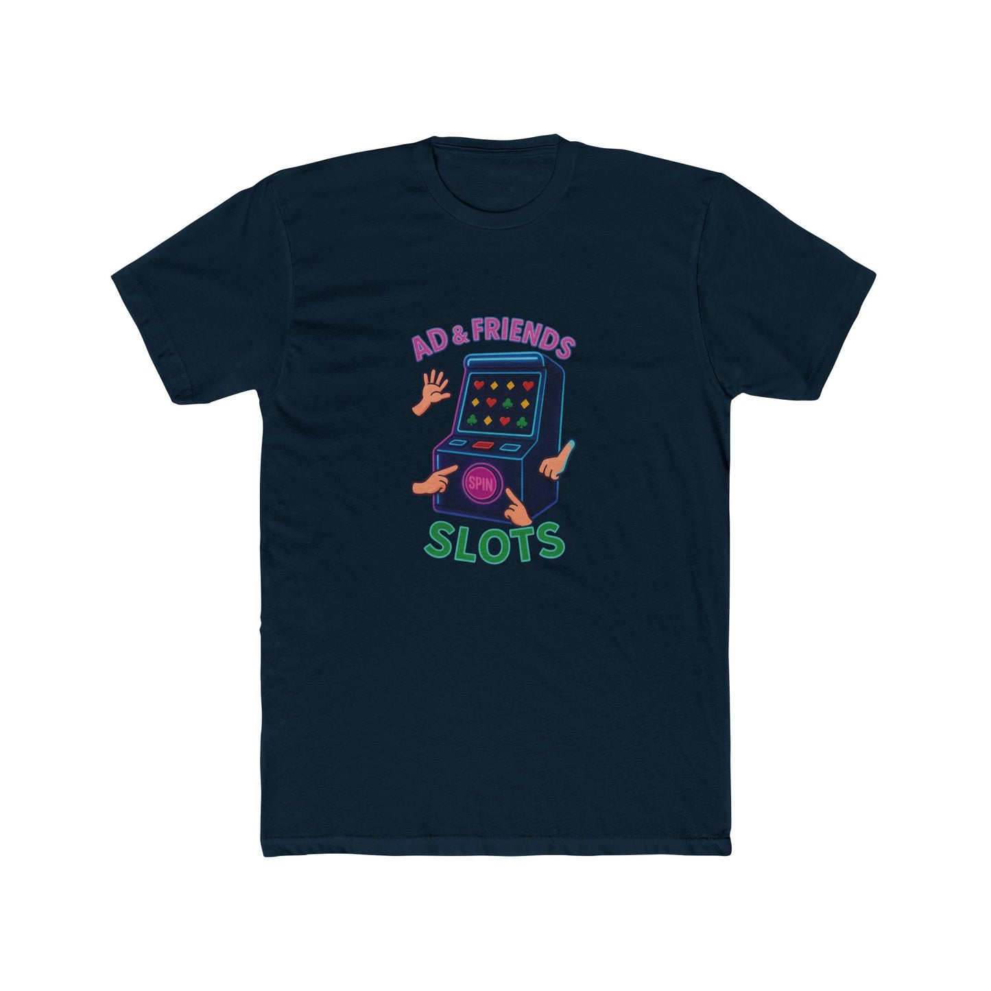 Retro Game Night Unisex Tee, Fun Slot Machine Design, Perfect for Game Lovers, Gifts for Friends, Casual Wear, Birthday Celebrations